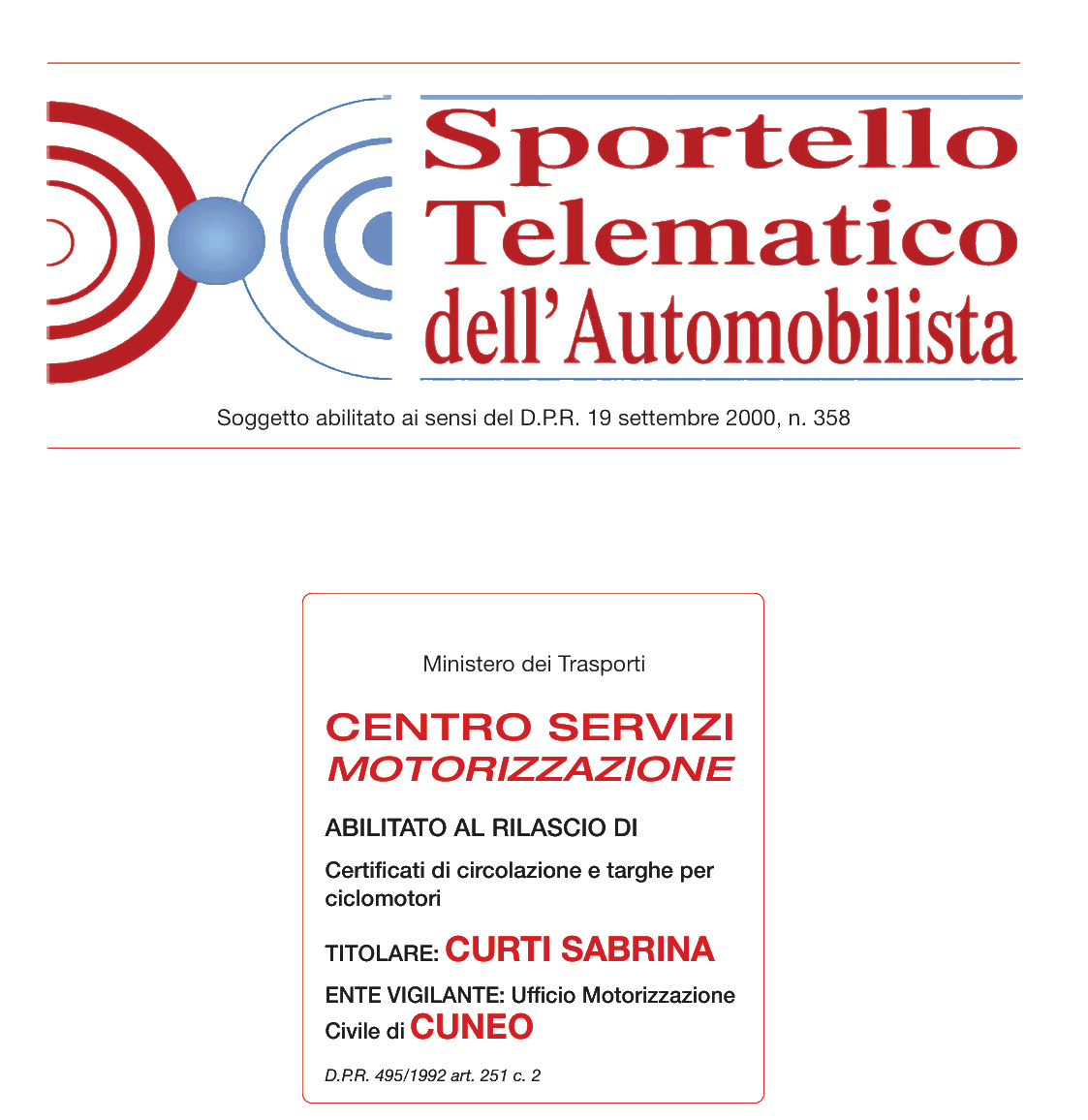 Sportello Telematico dell’Automobilista